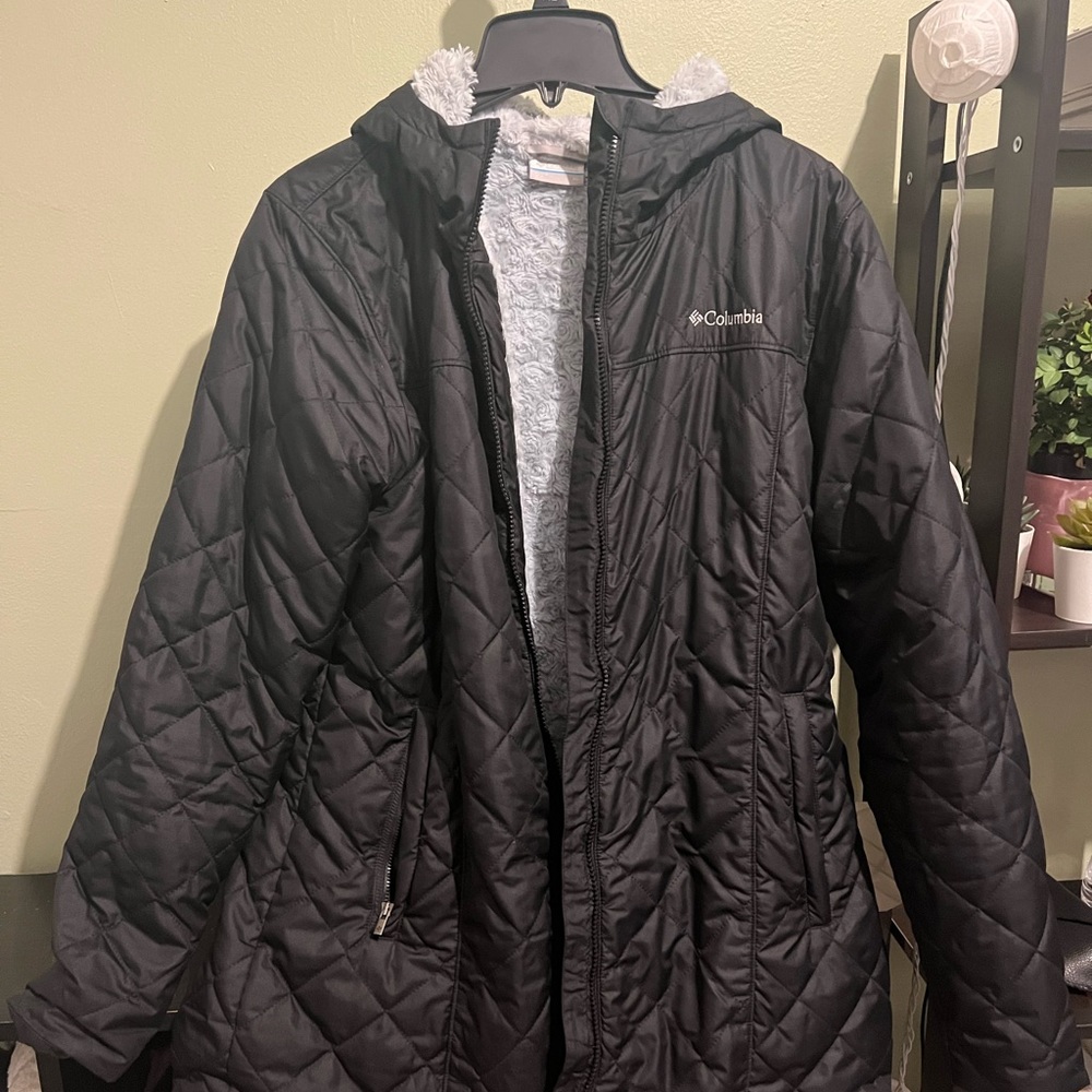 columbia long puffer jacket